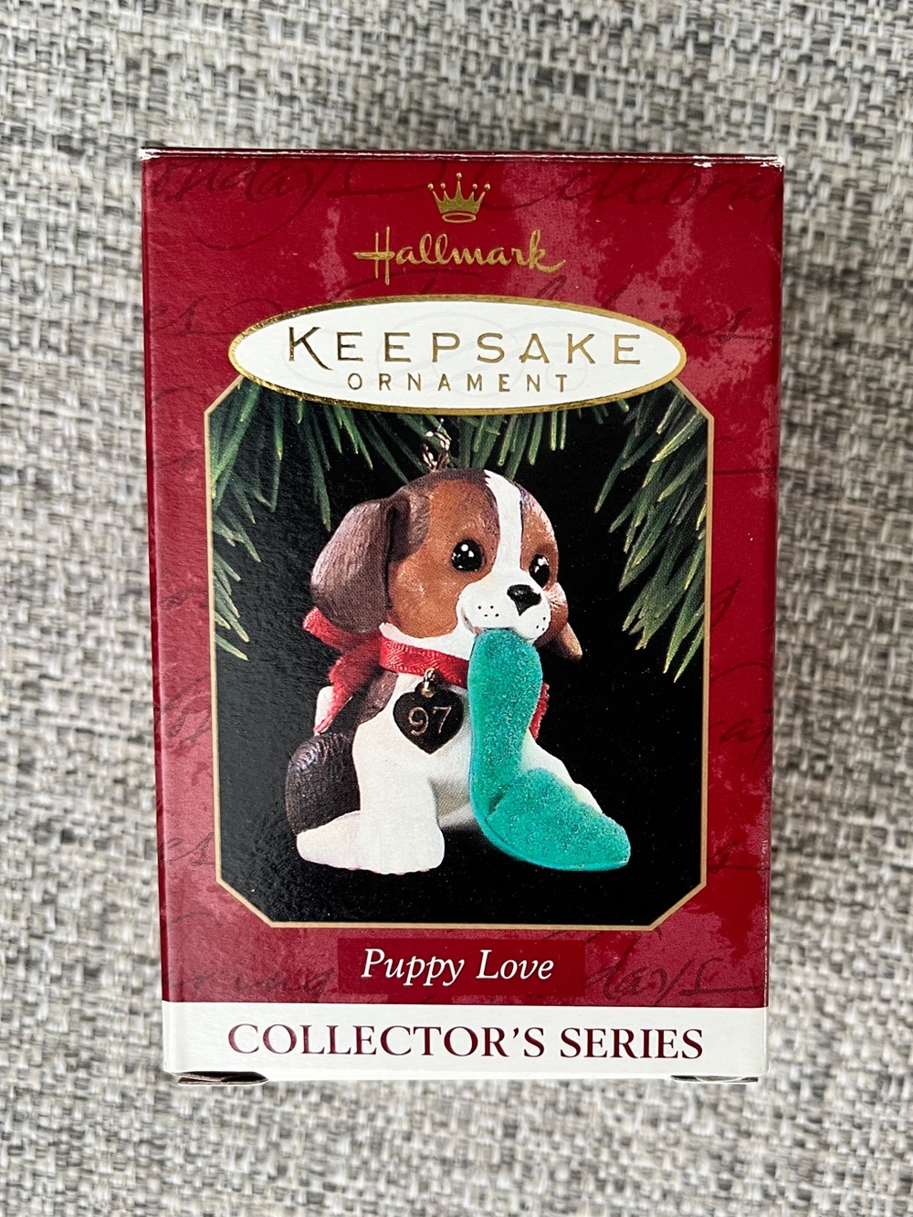 1997 Puppy Love #7 - Beagle - Hallmark Keepsake Ornament